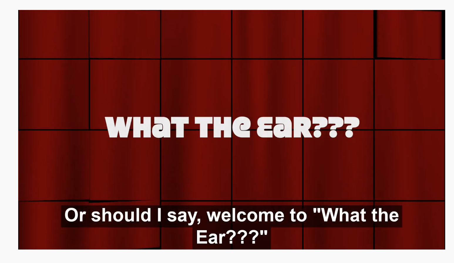 What the Ear???